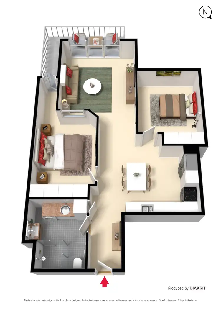 Floorplan of Homely apartment listing, L2, 11/8 Ebdale Street, Frankston VIC 3199