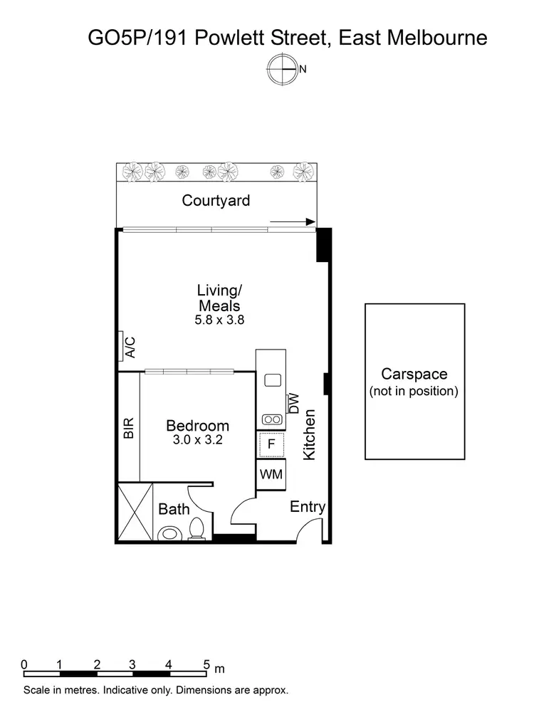 Floorplan of Homely apartment listing, G5P/191 Powlett Street, East Melbourne VIC 3002