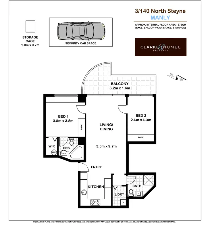 Floorplan of Homely apartment listing, 3/140 North Steyne, Manly NSW 2095