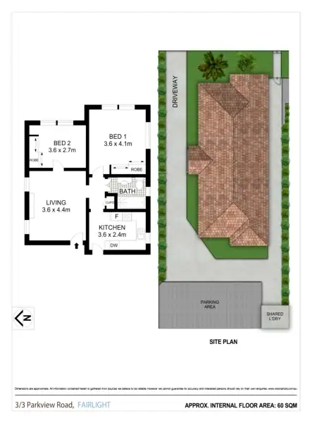 Floorplan of Homely apartment listing, 3/3 Parkview Road, Fairlight NSW 2094