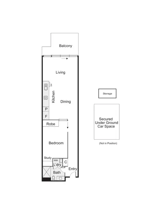 Floorplan of Homely apartment listing, 104/356 Barkly Street, Elwood VIC 3184
