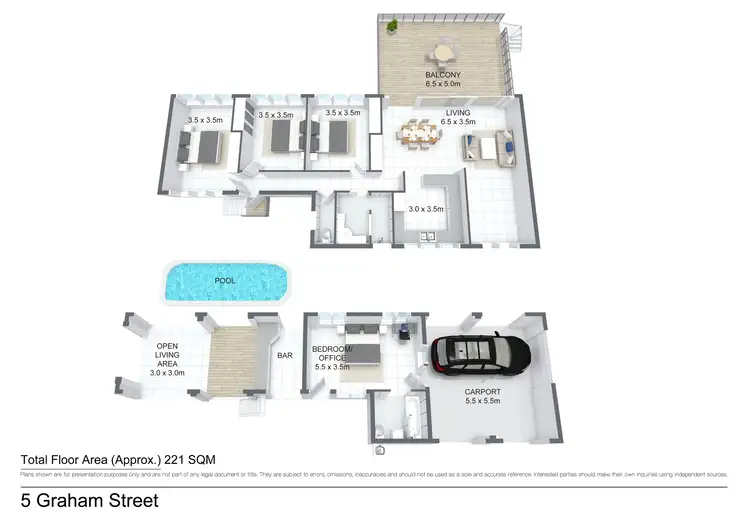 Floorplan of Homely house listing, 5 Graham Street, Stuart Park NT 820