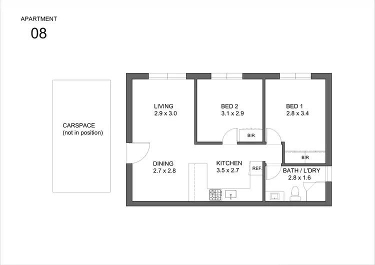 Floorplan of Homely apartment listing, 8/58 Edgar Street North, Glen Iris VIC 3146