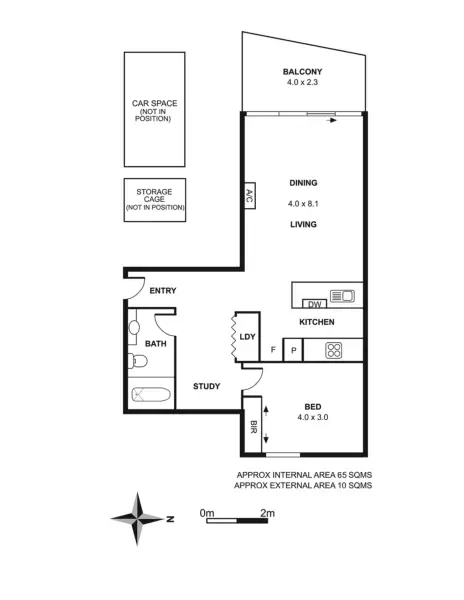 Floorplan of Homely apartment listing, 204/61 Stawell Street, Richmond VIC 3121
