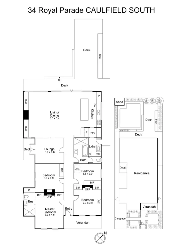 Floorplan of Homely house listing, 34 Royal Parade, Caulfield South VIC 3162