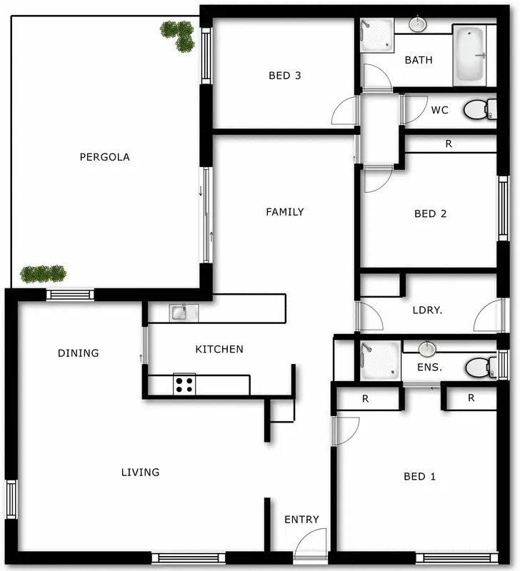 Floorplan of Homely house listing, 47 Goldstein Crescent, Chisholm ACT 2905