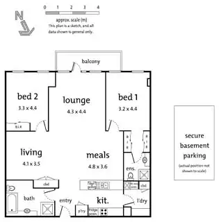 Floorplan of Homely apartment listing, 18/2 Macarthur Road, Parkville VIC 3052