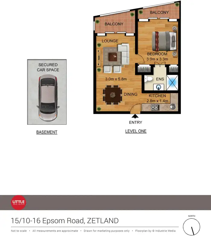 Floorplan of Homely apartment listing, 15/10-16 Epsom Road, Zetland NSW 2017