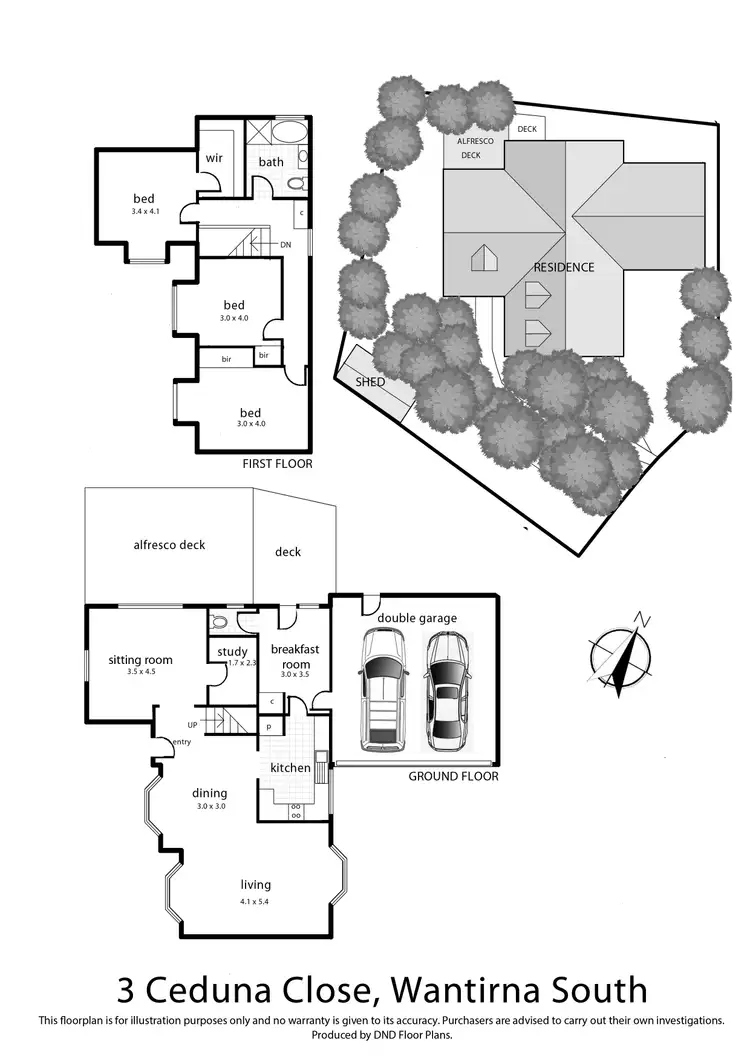 Floorplan of Homely house listing, 3 Ceduna Close, Wantirna South VIC 3152