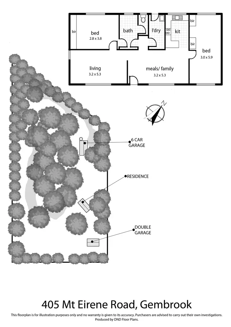 Floorplan of Homely house listing, 405 Mount Eirene Road, Gembrook VIC 3783