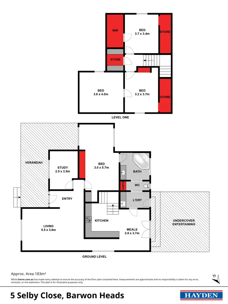 Floorplan of Homely house listing, 5 Selby Close, Barwon Heads VIC 3227