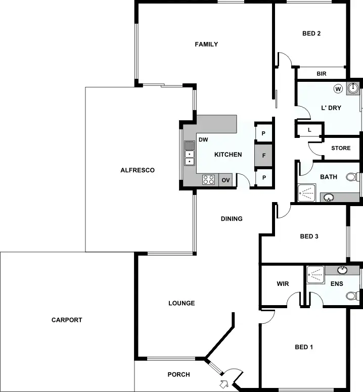 Floorplan of Homely house listing, 1 Cameron Green, Floreat WA 6014