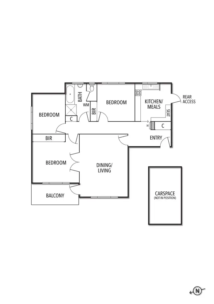 Floorplan of Homely apartment listing, 9/8 Meadow Street, St Kilda East VIC 3183