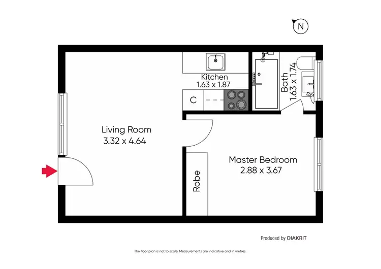 Floorplan of Homely apartment listing, 20/8 Robert Street, Elwood VIC 3184