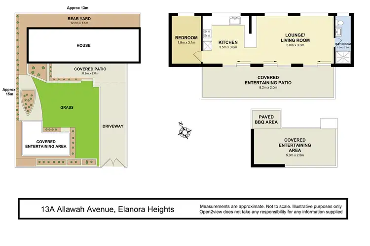 Floorplan of Homely semi-detached listing, 13A Allawah Avenue, Elanora Heights NSW 2101