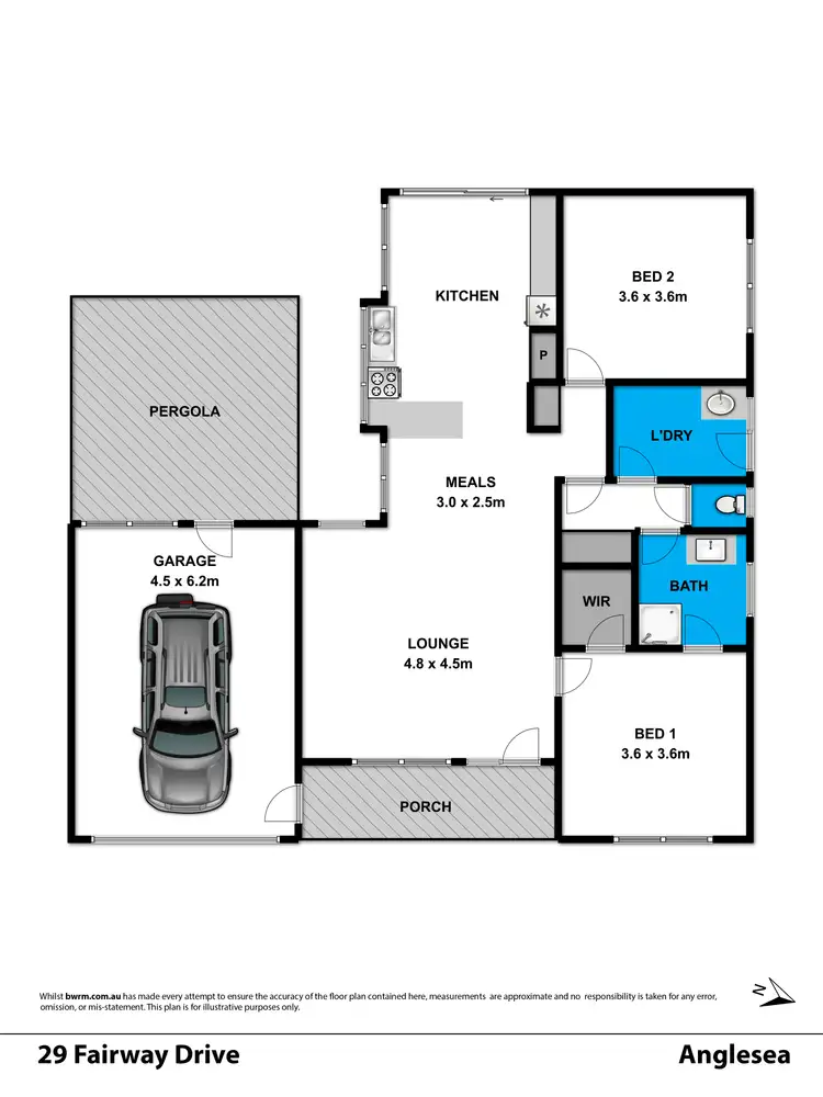 Floorplan of Homely house listing, 29 Fairway Drive, Anglesea VIC 3230