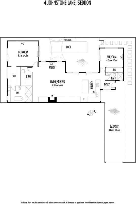 Floorplan of Homely house listing, 4 Johnstone Lane (Off 47 Station Road), Seddon VIC 3011