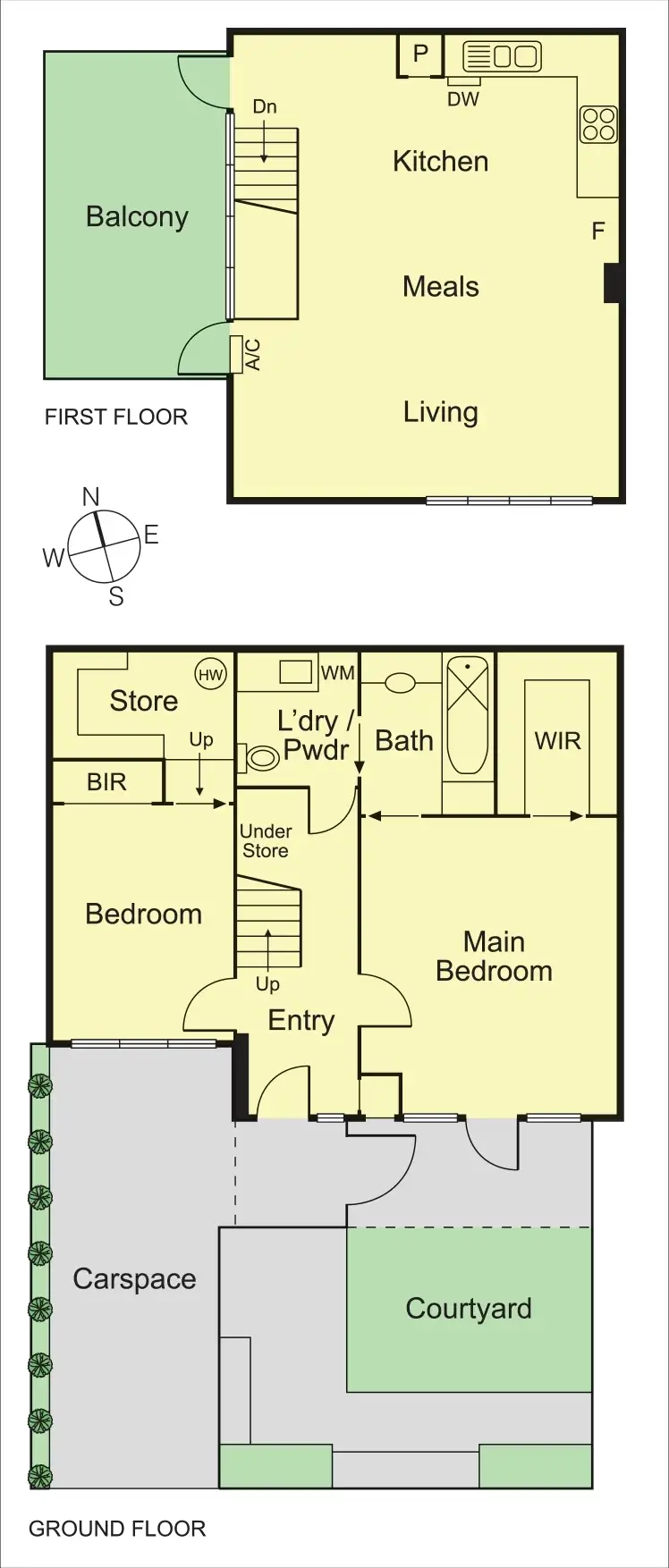 Floorplan of Homely townhouse listing, 8 The Avenue, St Kilda East VIC 3183