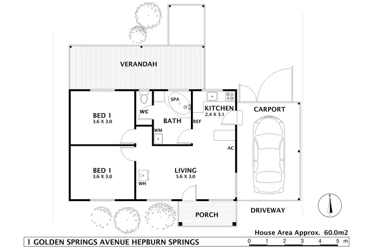 Floorplan of Homely house listing, 1 Golden Springs Avenue, Hepburn Springs VIC 3461