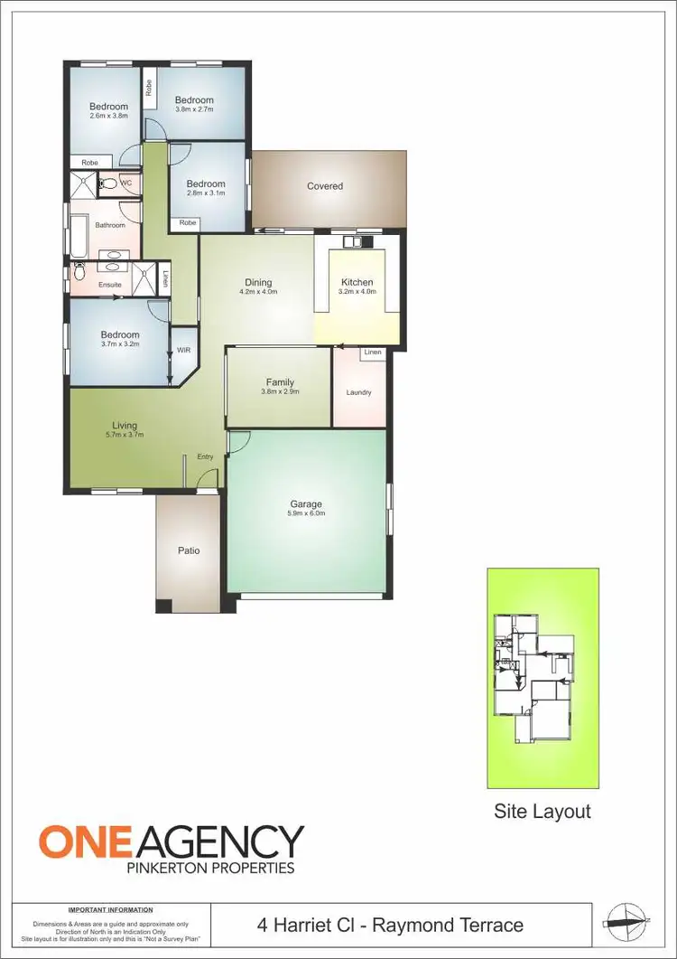 Floorplan of Homely house listing, 4 Harriet Close, Raymond Terrace NSW 2324