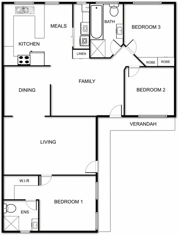 Floorplan of Homely house listing, 113 Macrossan Crescent, Latham ACT 2615