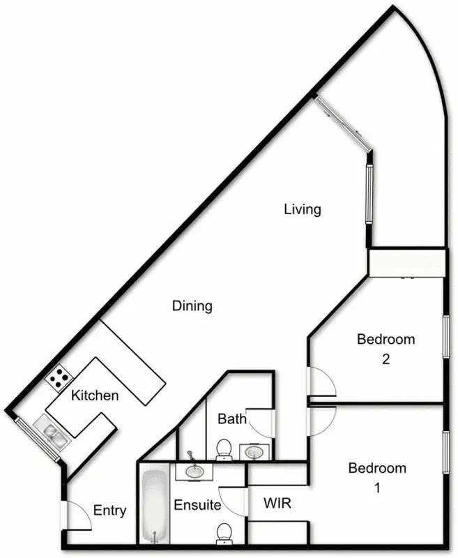 Floorplan of Homely apartment listing, 103/5 Empire Circuit, Forrest ACT 2603