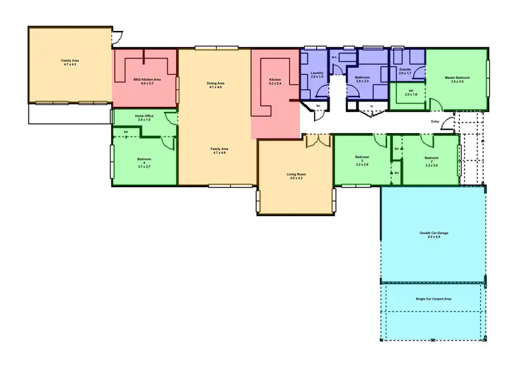Floorplan of Homely house listing, 18 Tulloch Rise, Canadian VIC 3350