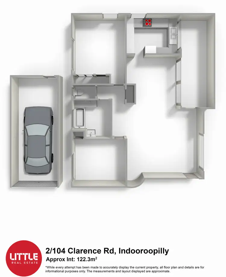 Floorplan of Homely unit listing, 2/104 Clarence Road, Indooroopilly QLD 4068