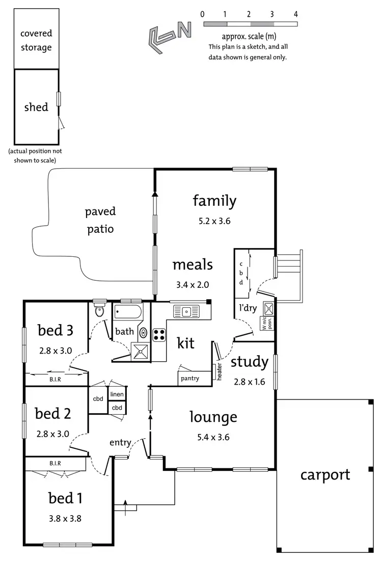 Floorplan of Homely house listing, 14 Holyrood Crescent, Ringwood VIC 3134