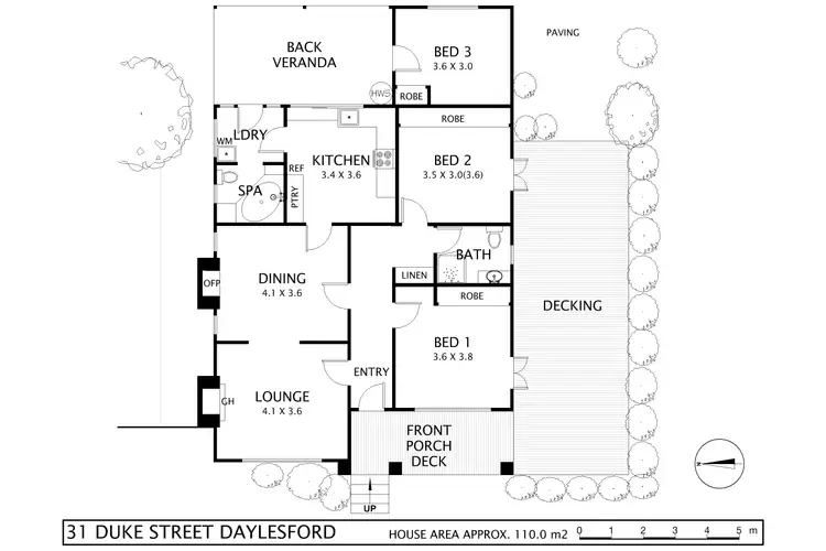 Floorplan of Homely house listing, 31 Duke Street, Daylesford VIC 3460