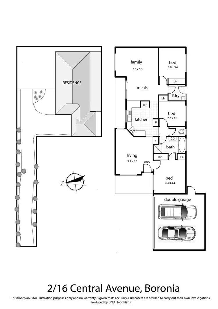 Floorplan of Homely unit listing, 2/16 Central Avenue, Boronia VIC 3155