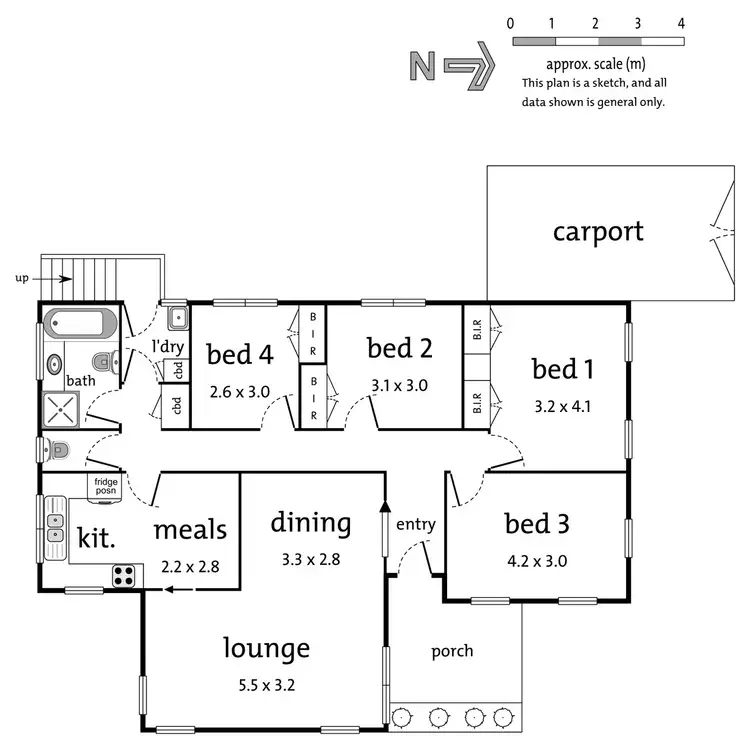 Floorplan of Homely house listing, 1 Craig Court, Heathmont VIC 3135