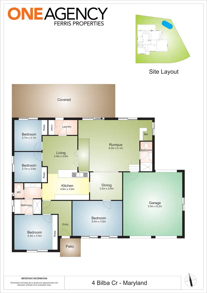 Floorplan of Homely house listing, 4 Bilba Crescent, Maryland NSW 2287