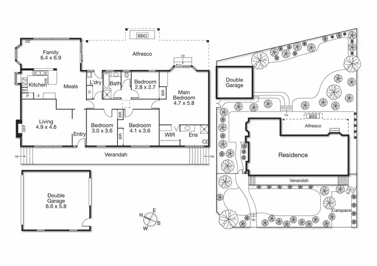 Floorplan of Homely house listing, 42 Everleigh Drive, Diamond Creek VIC 3089