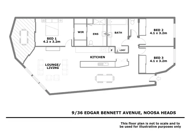 Floorplan of Homely apartment listing, 9/36 Edgar Bennett Avenue, Noosa Heads QLD 4567
