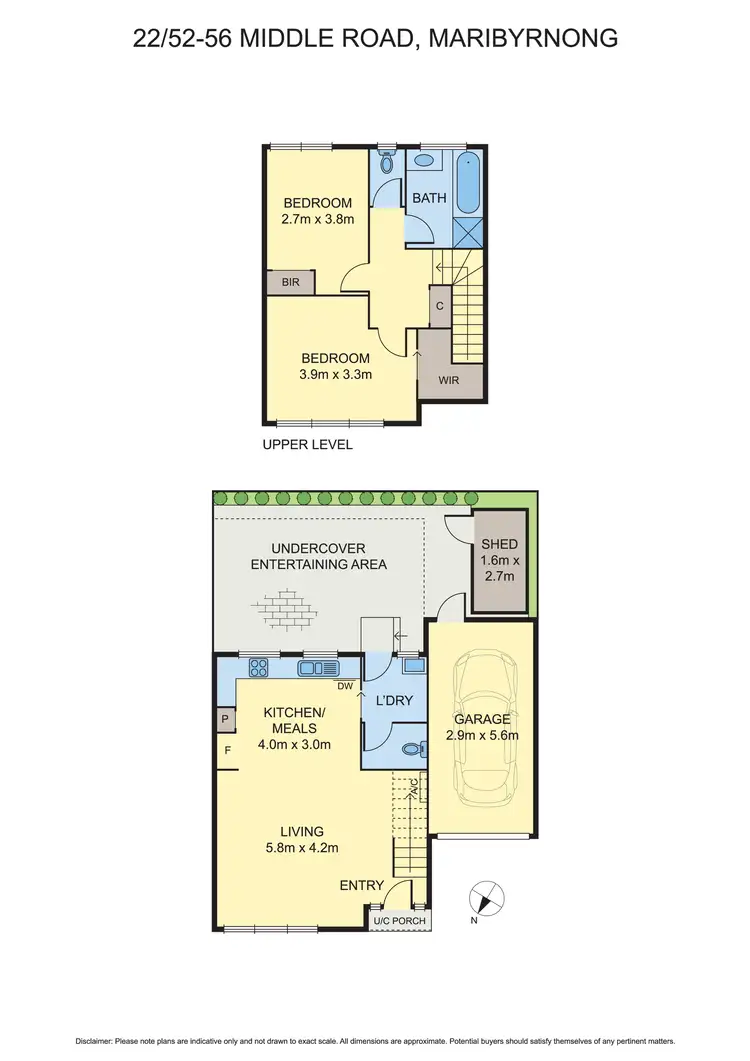 Floorplan of Homely unit listing, 22/52-56 Middle Road, Maribyrnong VIC 3032