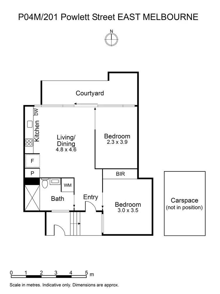 Floorplan of Homely apartment listing, 4M/201 Powlett Street, East Melbourne VIC 3002