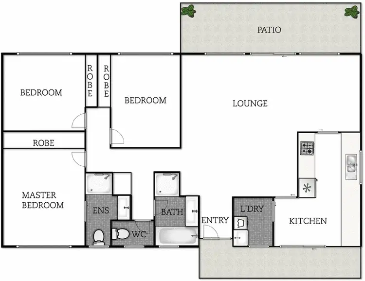 Floorplan of Homely townhouse listing, 6/47 Foxall Street, Holder ACT 2611