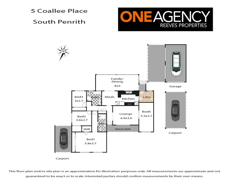 Floorplan of Homely house listing, 5 Coallee Place, South Penrith NSW 2750