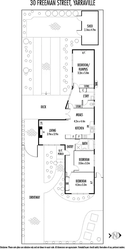 Floorplan of Homely house listing, 30 Freeman Street, Yarraville VIC 3013