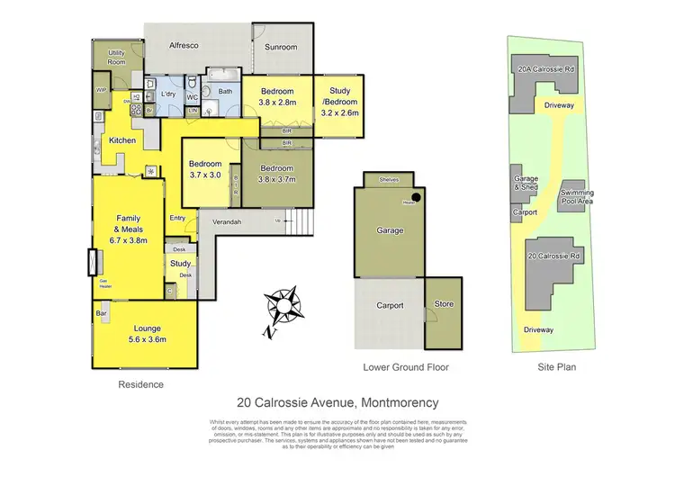 Floorplan of Homely house listing, 20 Calrossie Avenue, Montmorency VIC 3094