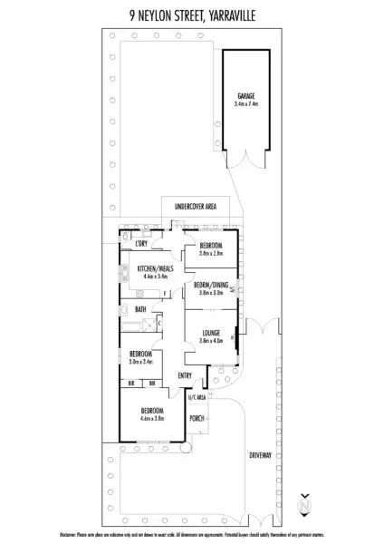 Floorplan of Homely house listing, 9 Neylon Street, Yarraville VIC 3013