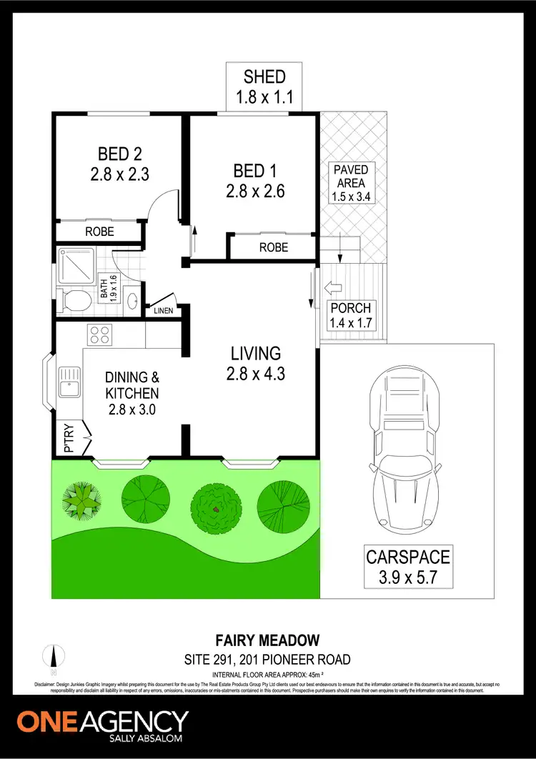 Floorplan of Homely house listing, 291/201 Pioneer Road, Fairy Meadow NSW 2519