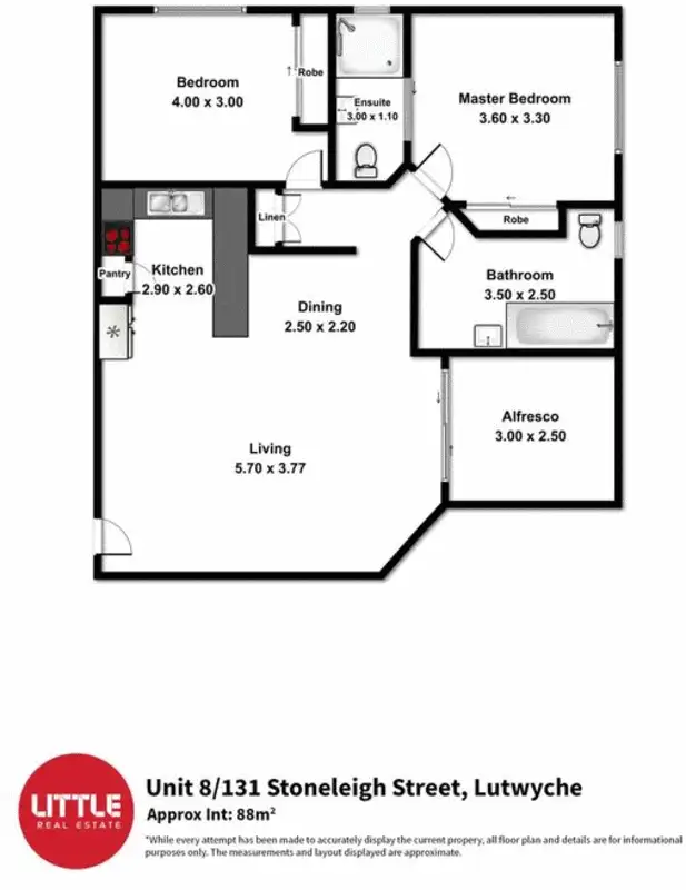 Floorplan of Homely townhouse listing, 8/131 Stoneleigh Street, Lutwyche QLD 4030