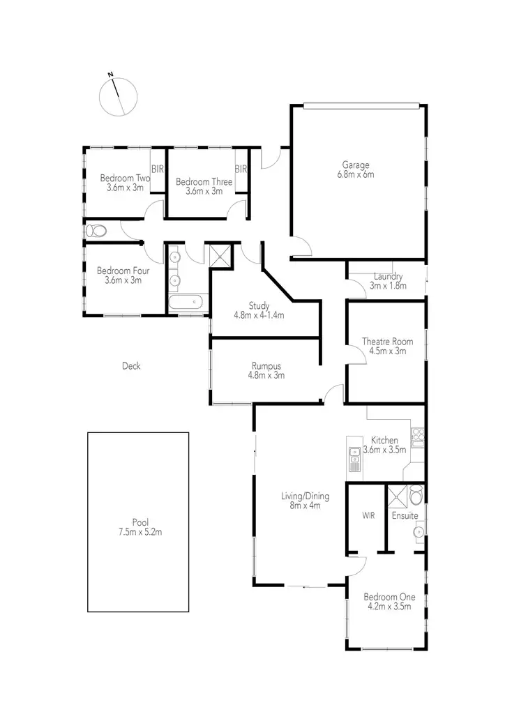 Floorplan of Homely house listing, 10 Columbus Drive, Blackstone Heights TAS 7250