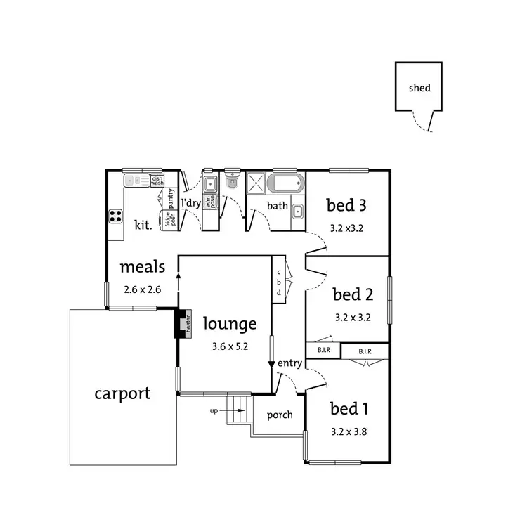 Floorplan of Homely house listing, 74 Sellick Drive, Croydon VIC 3136