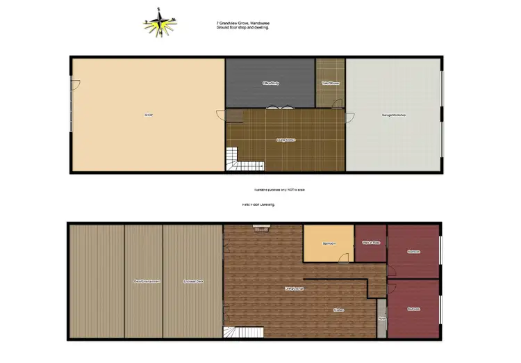 Floorplan of Homely townhouse listing, 7 Grandview Grove, Wendouree VIC 3355