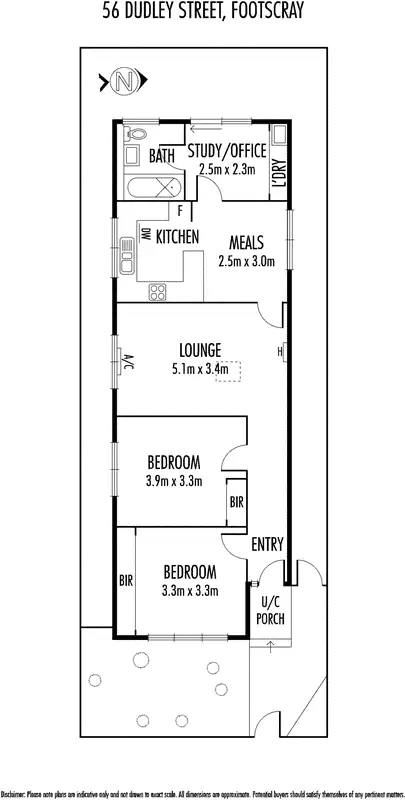 Floorplan of Homely house listing, 56 Dudley Street, Footscray VIC 3011