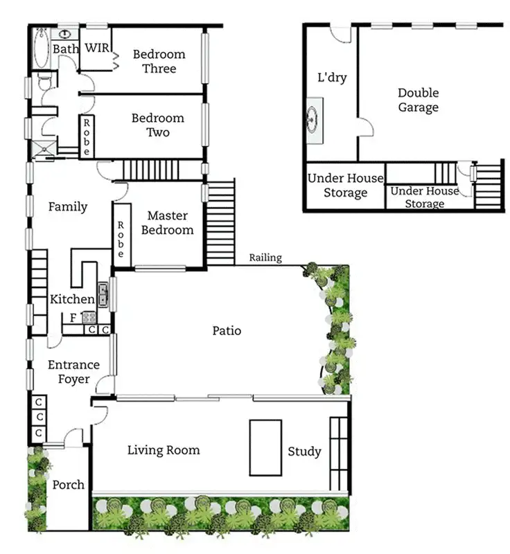 Floorplan of Homely house listing, 54 Fergusson Crescent, Deakin ACT 2600