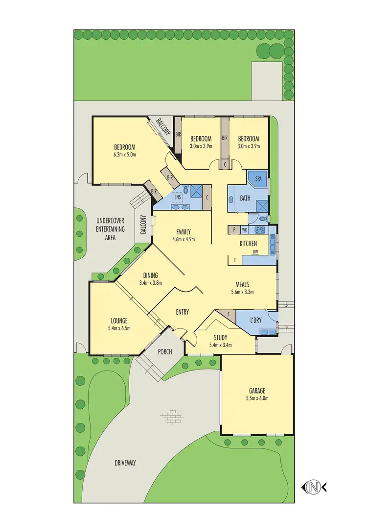 Floorplan of Homely house listing, 13 Villosa Court, Mill Park VIC 3082